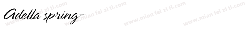 Adella spring字体转换